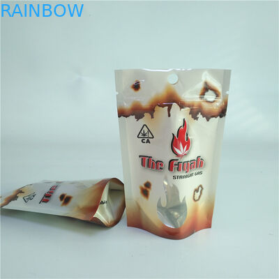 3.5g 1 / 8oz Túi Bao Bì Cần Sa Y Tế Chống Mùi Túi Mylar Weeds Túi Đứng Lên Túi Có Dây Kéo