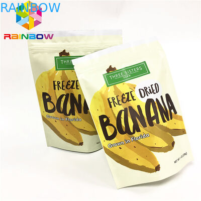 Túi đứng giấy nhiều lớp với túi ziplock in ấn tùy chỉnh cho túi đóng gói tùy chỉnh đồ ăn nhẹ / tẩy tế bào chết