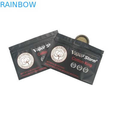 Mẫu túi nhỏ miễn phí cho thuốc lá cuộn có màu kim loại 3 Túi niêm phong bên hông Túi lá nhôm