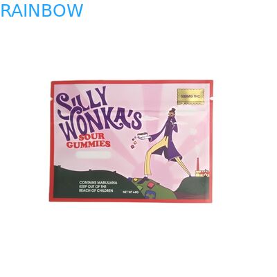 Mẫu túi nhỏ miễn phí cho thuốc lá cuộn có màu kim loại 3 Túi niêm phong bên hông Túi lá nhôm