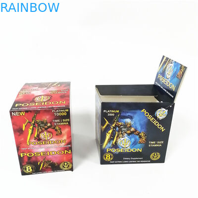 Thẻ hộp giấy màu hồng Pussycat Dập nổi Dập nóng tăng cường gợi cảm bao bì vỉ hộp hiển thị thẻ