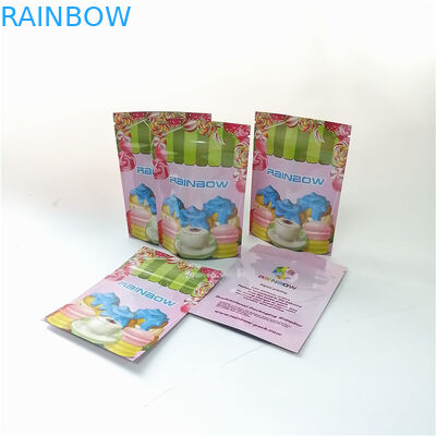 3.5oz hoa nhôm lá đứng lên túi dây kéo in kỹ thuật số mylar tráng miệng túi đựng bột Matcha