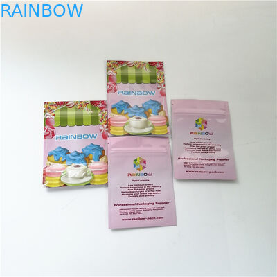 3.5oz hoa nhôm lá đứng lên túi dây kéo in kỹ thuật số mylar tráng miệng túi đựng bột Matcha