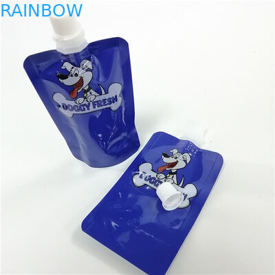Bao bì túi có vòi in tùy chỉnh 100ml thức ăn lỏng cho chó điều trị túi đứng