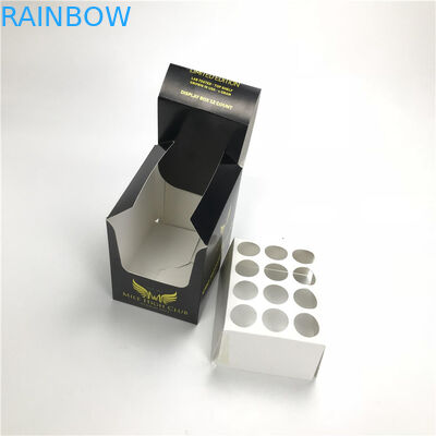 Hộp giấy in nổi cho chai dầu Sản phẩm CBD năng lượng Hộp trưng bày có chèn