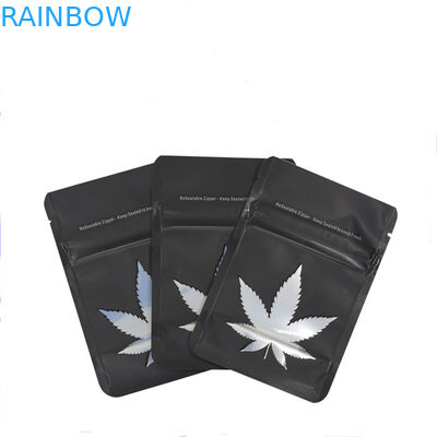 In tùy chỉnh Giấy nhôm Bao bì Kẹo chống Trẻ em Túi Mylar Matt Chống mùi hôi Túi đựng Ziplock trẻ em