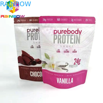 Túi đóng gói ziplock doypack in tùy chỉnh cho bột đứng lên túi bảo quản thực phẩm bằng giấy nhôm