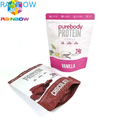 Túi đóng gói ziplock doypack in tùy chỉnh cho bột đứng lên túi bảo quản thực phẩm bằng giấy nhôm