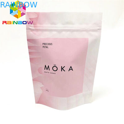 Tẩy tế bào chết toàn thân đứng lên túi ziplock túi đóng gói có thể tái sử dụng với các vết rách túi tùy chỉnh