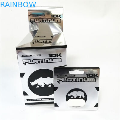 Tùy chỉnh nhãn hiệu riêng thuốc viên nang gói vỉ 18k vàng bạc xám hộp giấy