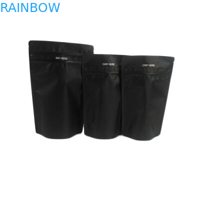 Còn hàng Lá nhôm màu đen Trẻ em có khả năng chống ăn được Cấp độ hoa Gummy CBD Bao bì Canabis Túi chống mùi