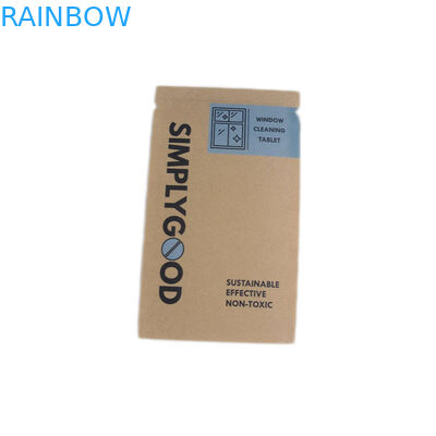 Vật liệu có thể tái chế Túi giấy tùy chỉnh Kraft nâu cho bao bì mỹ phẩm