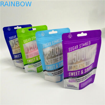 3.5g 1 / 8oz Băng vệ sinh chống mùi Evident Zip Lock Trẻ em chống thoát khỏi Túi Mylar cho Bao bì kẹo cao su CBD hoa gai dầu