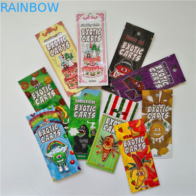 3.5g 1 / 8oz Băng vệ sinh chống mùi Evident Zip Lock Trẻ em chống thoát khỏi Túi Mylar cho Bao bì kẹo cao su CBD hoa gai dầu