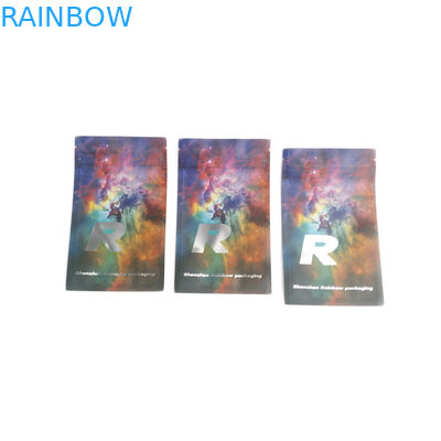 50mg 70mg 125mg Child Proof Túi nhỏ Mylar Tùy chỉnh Mùi bằng chứng Kẹo mờ Ziplock Thực phẩm bằng nhựa Kẹo dẻo Túi mảnh