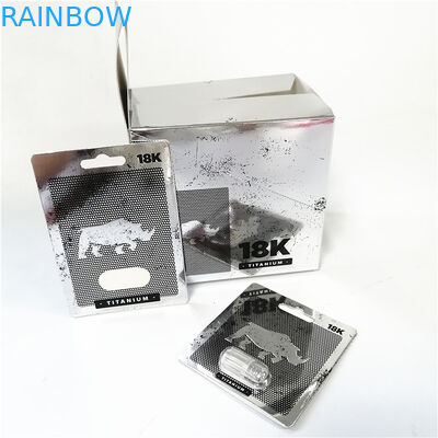 Hiển thị thẻ giấy hiệu ứng UV với bao bì vỉ Hộp đóng gói thẻ Pussycat màu hồng