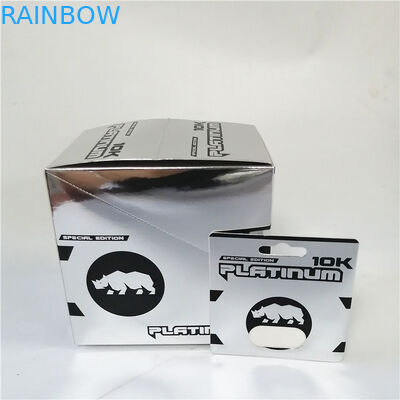 Thẻ hộp giấy màu hồng Pussycat Dập nổi Dập nóng tăng cường tình dục vỉ bao bì hộp hiển thị thẻ