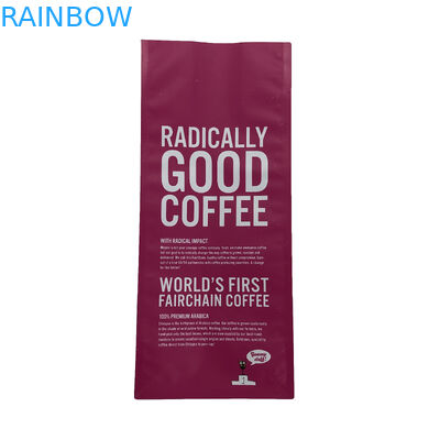 Độ bền cao tùy chỉnh Màu hồng không thấm nước In kỹ thuật số bằng nhựa có khóa Zip Túi đựng Đứng lên Đáy phẳng cho cà phê hạt
