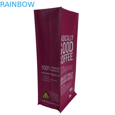 Độ bền cao tùy chỉnh Màu hồng không thấm nước In kỹ thuật số bằng nhựa có khóa Zip Túi đựng Đứng lên Đáy phẳng cho cà phê hạt