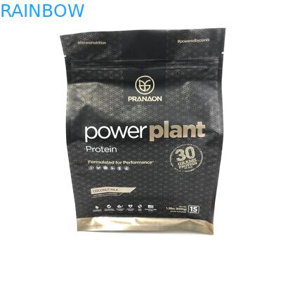 Đáy phẳng 500g 1kg VMPET CMYK Bao bì bột protein