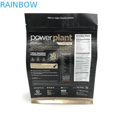 Đáy phẳng 500g 1kg VMPET CMYK Bao bì bột protein