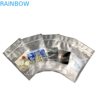 Hai mặt niêm phong Gấp trên Túi dưới cùng Bán buôn Túi trang trí tùy chỉnh Túi nhựa trong suốt có thể tái chế