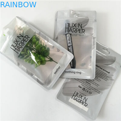 Túi phẳng hình ba chiều bằng nhựa được in tùy chỉnh có dây kéo cho bao bì bút trang điểm