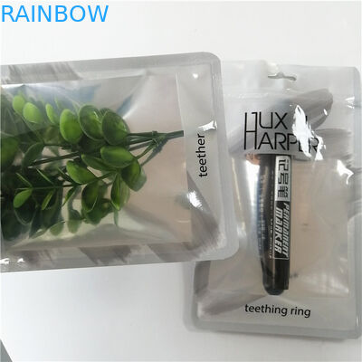 Túi phẳng hình ba chiều bằng nhựa được in tùy chỉnh có dây kéo cho bao bì bút trang điểm