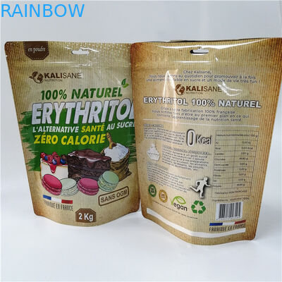 Túi đứng lên tùy chỉnh bao bì bột túi trà chùm ngây