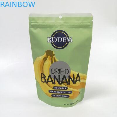 In kỹ thuật số đứng lên túi nhựa ăn nhẹ chuối chip xoài trái cây bao bì thực phẩm