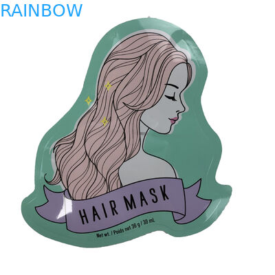 Túi hình dạng không đều đặn Túi bao bì phẳng cho kẹo mặt nạ tóc In kỹ thuật số Túi nhựa