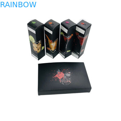 Hộp giấy tùy chỉnh in đen mờ Uv cho bao bì nước hoa / dầu CBD