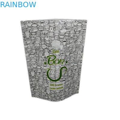Glossy Finish Custom 500g Stand Up Pouch Túi có dây kéo để đóng gói cà phê / bánh quy