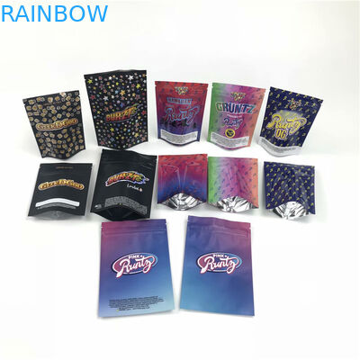 Tùy chỉnh UV Child Proof 3,5g 7g Mini Sachets cho Preroll Cookies Trẻ em Chống đứng lên Doypack