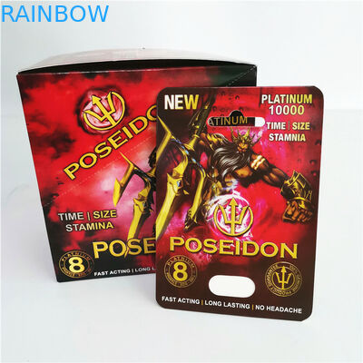 69 Thuốc cường dương Nam giới Thẻ giấy kích dục và Hộp đóng gói Trong kho với Viên đạn