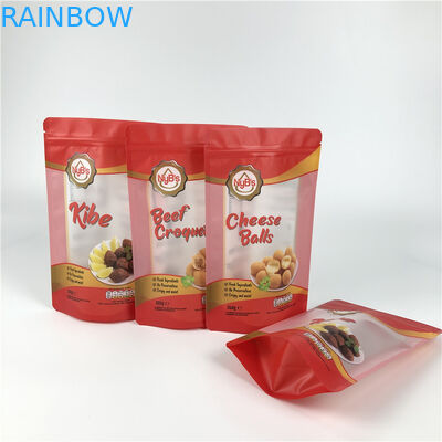 Túi Zipper đứng bằng nhựa GMOPP VMPET có cửa sổ rõ ràng