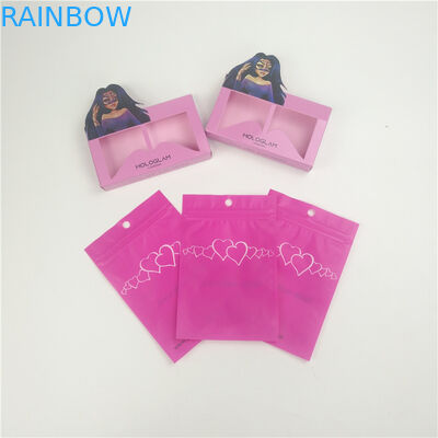 Đồ trang sức lông mi In ống đồng MOPP Túi đựng đồ trang điểm có dây kéo