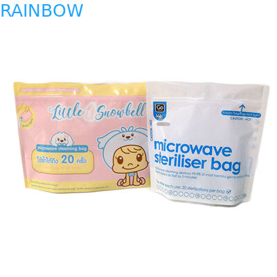 Không có BPA Tiêu chuẩn cao vô trùng Đứng lên Túi đựng thức ăn cho trẻ em bằng nhựa Túi đựng thức ăn cho trẻ bú mẹ Túi tiệt trùng núm vú