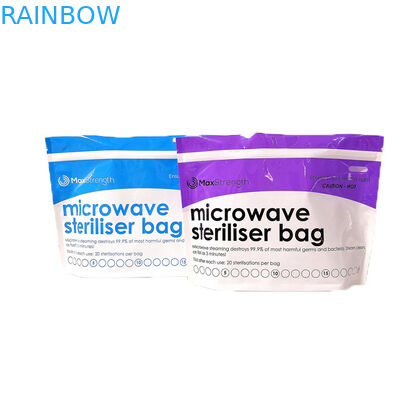 Không có BPA Tiêu chuẩn cao vô trùng Đứng lên Túi đựng thức ăn cho trẻ em bằng nhựa Túi đựng thức ăn cho trẻ bú mẹ Túi tiệt trùng núm vú