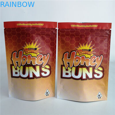 Tùy chỉnh 3,5g Cookie Nut Weed Đứng lên Túi có dây kéo Túi kẹo nhựa 7g 18g 24g