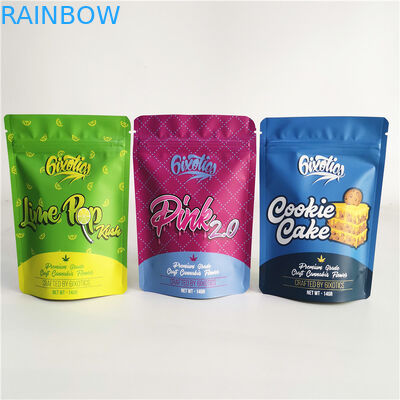 3.5g 7g 14g 28g Túi Runtz đứng lên Ziplock Pouch Weed Cookie Candy CBD Bag