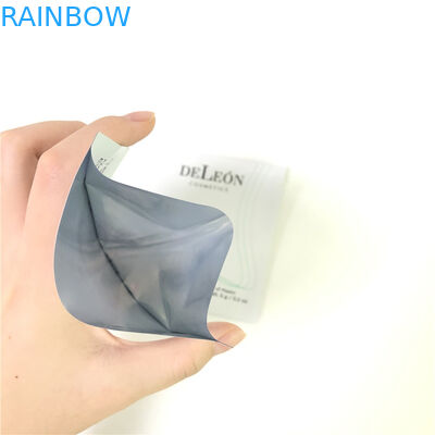 Túi mặt nạ phẳng màu trắng Mẫu mỹ phẩm tùy chỉnh Mẫu túi nhỏ đựng kem