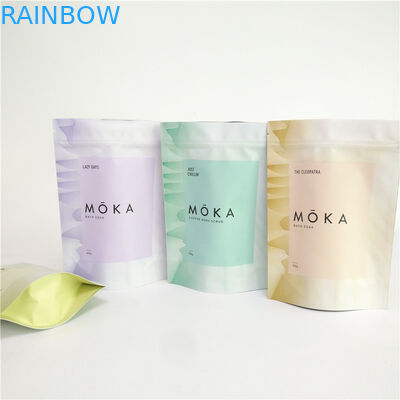 In đầy đủ màu sắc 200g Chà rửa cơ thể Đứng lên Túi giấy nhôm Túi đựng cà phê rỗng có dây kéo