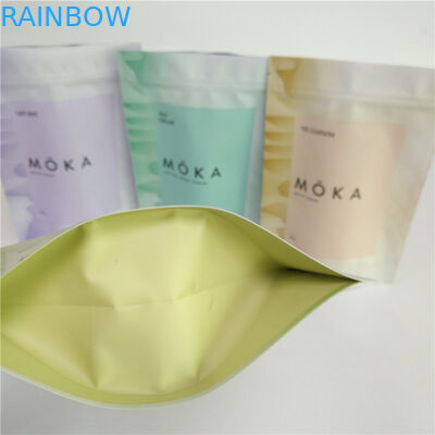 In đầy đủ màu sắc 200g Chà rửa cơ thể Đứng lên Túi giấy nhôm Túi đựng cà phê rỗng có dây kéo