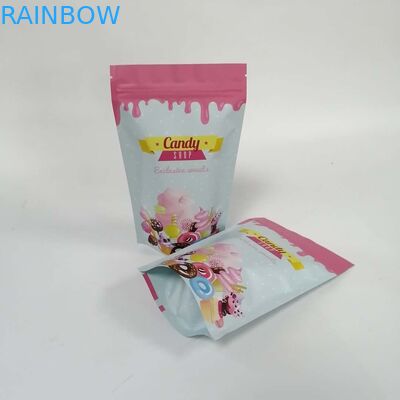 120 Microns Stand Up Matte Protein Powder Mylar Zip Pouches