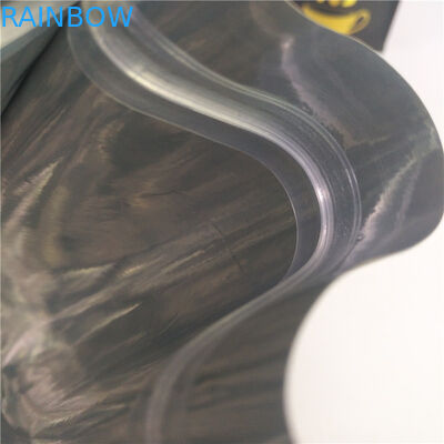 Túi giấy Kraft màu PMS có thể thay đổi được dây kéo 250G 500G 80gsm