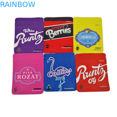 Soft Touch 3.5g Foil Ziplock Túi nhựa có mùi Proof Matte 3.5g 7g Cannabies Cookies Jefe Bao bì Mylar Bag Custom