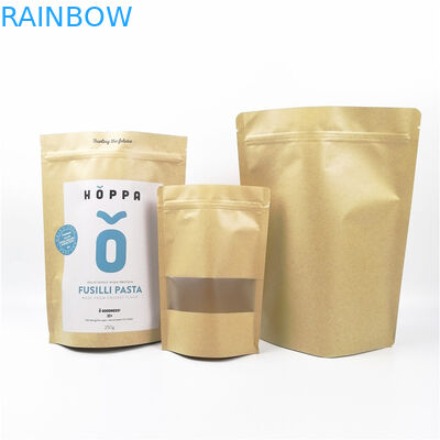 100g bột cà phê 250g CYMK VMPET Kraft Paper Zipper Bag