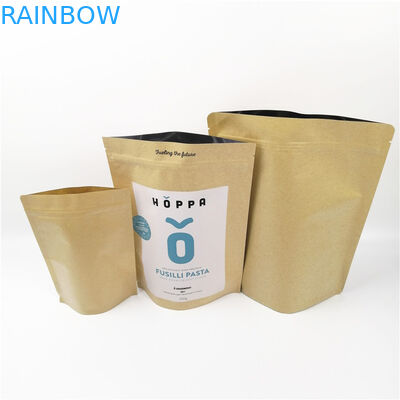 100g bột cà phê 250g CYMK VMPET Kraft Paper Zipper Bag