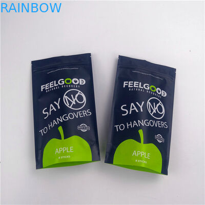 Đồ ăn nhẹ Thực phẩm Mylar 110mic Túi có dây kéo đứng Logo tùy chỉnh